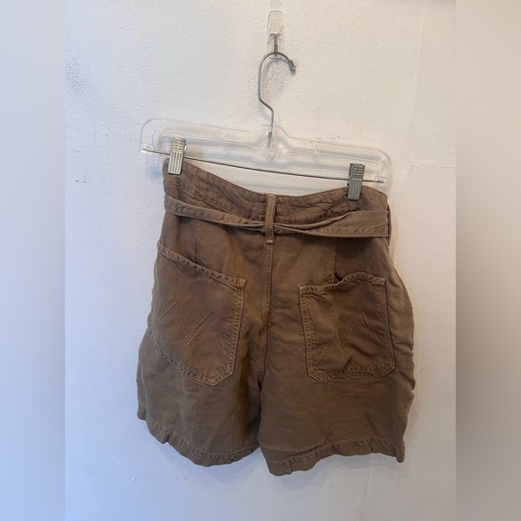 Mother The Chute Paperbag Short Gothic Olive Waist 31 - Picture 3 of 5